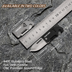 Baiyuheng Wholesale <strong>Mini</strong> Keychain Folding <strong>Knife</strong> Stainless Steel Blade Outdoor Camping Hunting EDC Tool with Custom Logo - Product Image 2