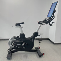 Bicicleta de Spinning Comercial con Pantalla Giratoria HD de 21.5'', Sistema de Resistencia Magnética, para Gimnasio y Uso Doméstico, Bicicleta de Ejercicio para Interiores