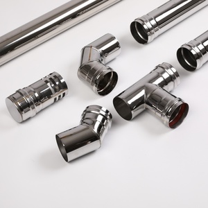 Kit de tuyau de <span class=keywords><strong>cheminée</strong></span> pour poêle à granulés à revêtement haute température noir, <span class=keywords><strong>installation</strong></span> facile, tuyau de ventilation flexible de 80 mm - Product Image 3