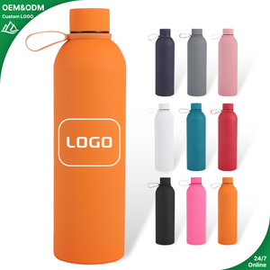Nuova Borraccia Sportiva Isolata in Gomma Verniciata, Mini Tazza Termica 6-12, Bottiglia Sportiva a Bocca Stretta, Bottiglia da Montagna ad Alta Capacità - Product Image 1