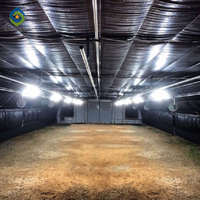 Sainpoly Grande Serre Multispan avec Ouverture Fermeture Toit Serre Champignon Occultant Simple Couche en PE à Vendre