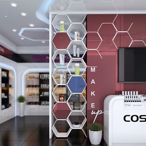 Custom Cosmetic Display showcase Makeup Stand Beauty Shop Shelving Skincare Cabinet Store Furniture Interior Design - Product Image 6
