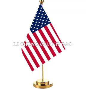 Bandera de Mesa Personalizada de Alta Calidad de Fábrica de Estados Unidos, Bandera de Escritorio Personalizada con Asta y Base para Decoración de Oficina, Hogar y Negocios - Product Image 6
