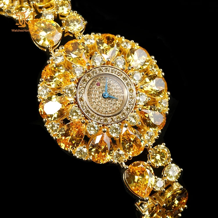 Jewelry Quartz Watch Women S925 Silver 18K Gold Plated Swiss Movement 5A Zircon Luxury Inlaid Jewelry Bracelet Watch