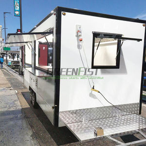 16ft לבן נירוסטה מזון קרוון מבער תנור מזון משאיות מטבח מלא חדש ברחוב נייד סל מזון רחוב חדש שימוש בחוץ - Product Image 1