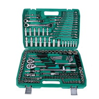 Juego de Herramientas Manuales de Acero CR-V de 151 Piezas, Juego de Llaves para Reparación Mecánica Automotriz, Caja de Herramientas Manuales para Reparación de Automóviles, Juego de Llaves de Tubo