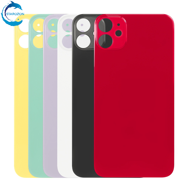 STAROZON 100% Authentic Replacement Mobile Phone Housing Big Hole Back Glass for Iphone X11 11Pro 11Pro Max Rear Cover Glass