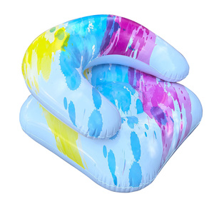 Venta caliente Blow up Kids Child Baby Beach Air Couch Love Sofa Sillas de esquina inflables y sofás Tantra Sofá Silla Tumbona para piscina - Product Image 1