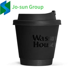 Tasse à café et à crème glacée à double paroi en papier artisanal tasses à thé à bulles de peinture PE jetables pour l'emballage - Product Image 6