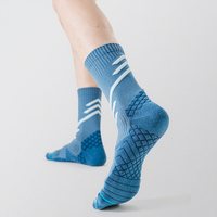 Chaussettes de course d'hiver pour hommes, sans coutures, à séchage rapide, antibactériennes, en coton, avec semelle en tissu éponge professionnelle, ODM