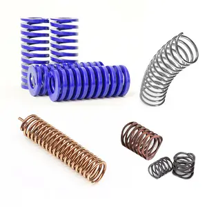 Herramientas de elasticidad de hardware de acero al carbono de metal personalizado resorte helicoidal de compresión bobinas de alambre plano cilíndrico resorte de compresión