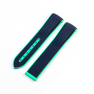 Bracelet en silicone de 20 mm pour montres Omega Joint <span class=keywords><strong>Swatch</strong></span> Seahorse 300 pour hommes et femmes de la série Planet - Product Image 1