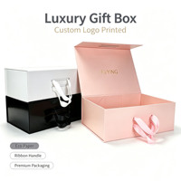 Boîte cadeau magnétique pliable en carton de luxe, logo personnalisé, boîtes d'emballage personnalisées avec design gratuit pour emballage cadeau cosmétique