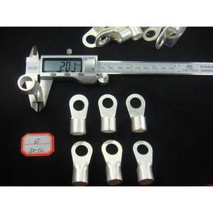 Terminales de Anillo Han Yi OT50-12 de 50 mm, Cobre Puro Prensado en Frío Tipo O para Electrónica e Ingeniería Eléctrica - Product Image 1
