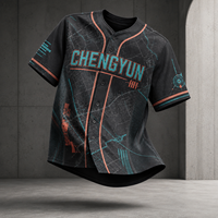 Maillot de baseball streetwear personnalisé en gros – Uniforme d'équipe urbain à motifs graphiques