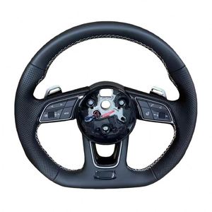 Volant en cuir pour <span class=keywords><strong>Audi</strong></span> B8.5 B9 <span class=keywords><strong>A1</strong></span> A3 A4 A5 A8 S3 S4 S5 RS3 RS4 RS5 C7 A6 A7 RS6 RS7 Q3 Q5 Q7 8P 8V - Product Image 6