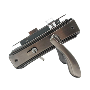 Serrure <span class=keywords><strong>de</strong></span> <span class=keywords><strong>porte</strong></span> intérieure moderne haut <span class=keywords><strong>de</strong></span> gamme <span class=keywords><strong>avec</strong></span> poignées, ensemble <span class=keywords><strong>de</strong></span> serrures et poignées, charnières, cylindre et plaque <span class=keywords><strong>de</strong></span> butée pour <span class=keywords><strong>porte</strong></span> - Product Image 3