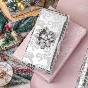 MAYPLUSS Christmas Wrapping Paper Roll 17in X 33ft Anti Curl Gift Craft Packaging Paper for Christmas Hanukkah New Year - Product Image 3