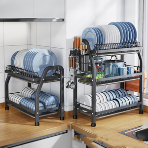 Escurridor de Platos de Acero Inoxidable Plateado de <span class=keywords><strong>3</strong></span> Niveles, Escurridor de Platos - Product Image 5