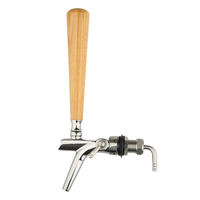 Robinet de robinet de bière de qualité alimentaire en acier inoxydable argenté nouveau design nettoyage facile pour l'équipement de cuisine de brasseur de bar à bière commercial