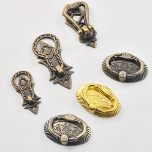 Chinese Style Zinc Alloy Drawer Handle Oval Shape Durable Furniture Pull <b>Cabinet</b> Hardware Accessory - Product Image 2