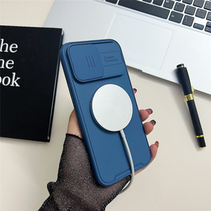 Nueva tendencia lente deslizante cubierta protectora carga inalámbrica magnética funda para teléfono móvil <span class=keywords><strong>iPhone</strong></span> <span class=keywords><strong>11</strong></span> 12 13 14 Pro Max - Product Image 3