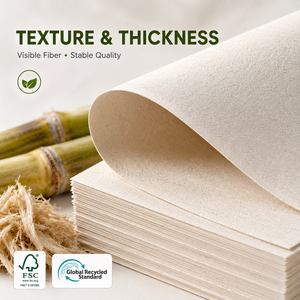 Papier de canne à sucre sans arbre pour étuis de clés d'hôtel, inserts pour disques vinyles, bandes de cigares, pochettes de <span class=keywords><strong>CD</strong></span>, papier spécial en bagasse naturelle en vrac - Product Image 6