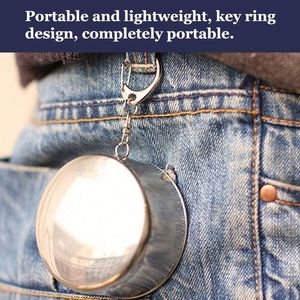 Taza Plegable de Acero Inoxidable, Portátil, Telescópica, con Llavero, 60ml, 150ml, 250ml - Product Image 3