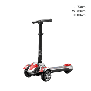 Trottinette <span class=keywords><strong>pour</strong></span> enfants Tigerkidjoy modèle 802 à 3 roues pliable avec roues LED clignotantes et guidon en alliage réglable <span class=keywords><strong>pour</strong></span> garçons et filles - Product Image 2