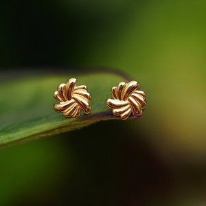 Fashion <b>Stud</b> Earrings 316L Stainless Steel PVD Gold Plating Sustainable Resistant - Product Image 3
