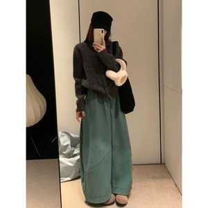 <span class=keywords><strong>Pantaloni</strong></span> da <span class=keywords><strong>donna</strong></span> <span class=keywords><strong>a</strong></span> gamba larga in <span class=keywords><strong>velluto</strong></span> <span class=keywords><strong>a</strong></span> <span class=keywords><strong>coste</strong></span> spesso, stile retrò, eleganti e casual, nuova collezione Primavera 2026 - Vendita all'ingrosso - Product Image 5