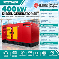 Groupe électrogène diesel industriel OEM 400 kW 500 kVA avec moteur Weichai, puissance de pointe, pour centre de données, exploitation minière, ATS, refroidissement par eau