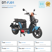 Scooter électrique 72V 1500W homologué EEC, cyclomoteur avec batterie au plomb-acide 20Ah, vitesse maximale de 45 km/h, autonomie de 70 km, pour adultes, pour les trajets en ville