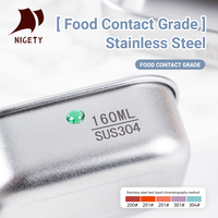 Boîte à lunch en acier inoxydable pour l'extérieur, étanche, pour pique-nique, stockage alimentaire, écologique, réutilisable, pour le camping avec fenêtre de visualisation