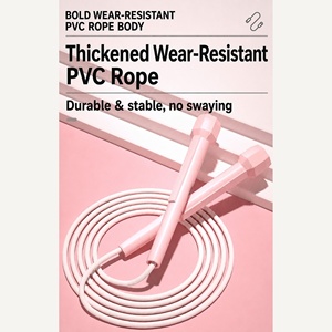 Corda per Saltare Professionale Leggera - Rotazione a 360°, Regolabile, in PVC, 3m, Unisex, per Casa/Palestra, per Esercizio e Perdita di Peso - Product Image 5