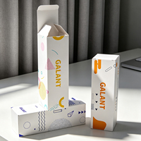 Boîte en carton kraft rigide écologique avec logo personnalisé imprimé, petite boîte en carton pour cosmétiques, emballage pour parfum, rouge à lèvres