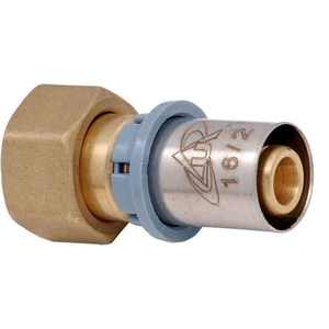 All-Deluxe 20x 1/2 Écrou femelle pivotant Raccord droit Acier au carbone Acier inoxydable Zinc Alliage de cuivre Filetage NPT pour huile 12mm 50mm - Product Image 1