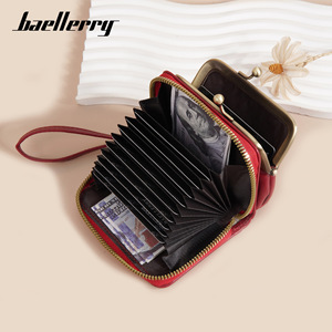 กระเป๋าใส่เหรียญผู้หญิง Baellerry หนังเคลือบน้ำมันขนาดเล็ก กระเป๋าสตางค์ซิปขนาดกะทัดรัดสำหรับใช้ในชีวิตประจำวัน - Product Image 3