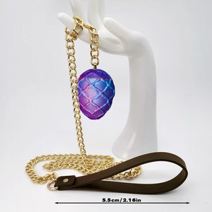 سدادة شرجية من السيليكون السائل بلون أرجواني متدرج وبرق قزحي، على شكل بيضة تنين، صديقة للبيئة، بملمس واقعي، للاستمناء الشرجي المتقدم - Product Image 3