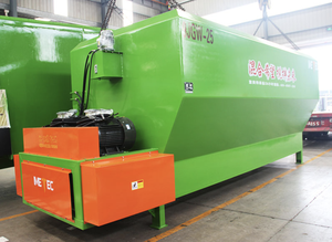Mélangeur horizontal fixe TMR pour aliments, machine de mélange de rations totales horizontale avec pesage numérique pour ferme laitière - Product Image 2