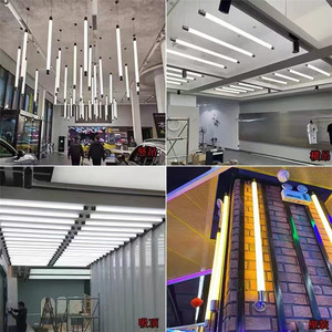 Kustom 360 Derajat RGB Warna Mengangkat Tabung Cahaya Mengangkat Lampu Showroom Restoran Dekorasi Langit-langit Led Lampu Gantung - Product Image 3