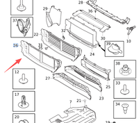OE 31455462 pour XC90, déflecteur d'air de radiateur robuste de haute qualité, conduit d'air
