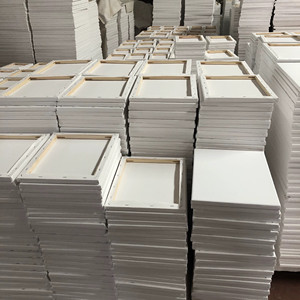 Tavola per pittura a olio con pigmenti primari personalizzati tela allungata con cornice bianca per dipingere tela da 16x20 pollici - Product Image 5