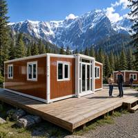 Dormitorio Modular de Acero con Diseño Industrial Moderno, Impermeable, Portátil y Expandible, Tipo Contenedor