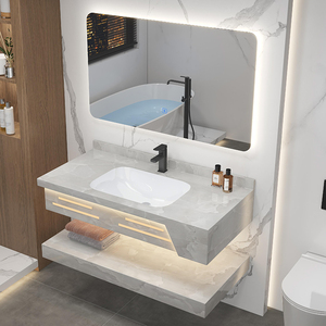 Lavabo de Baño de Pared de Pizarra de Gran Tamaño, Diseño Moderno, Calidad Superior, Venta al por Mayor de Fábrica - Product Image 1