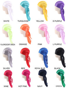 Duragesic Logo personnalisé pour enfants Serre-tête soyeux pour garçons Bonnet pour bébé Chapeau en soie Du Rag Designer Durags - Product Image 6