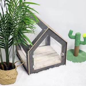 Furnitur rumah anjing kucing kandang anjing kayu dalam ruangan rumah anjing dekoratif - Product Image 2