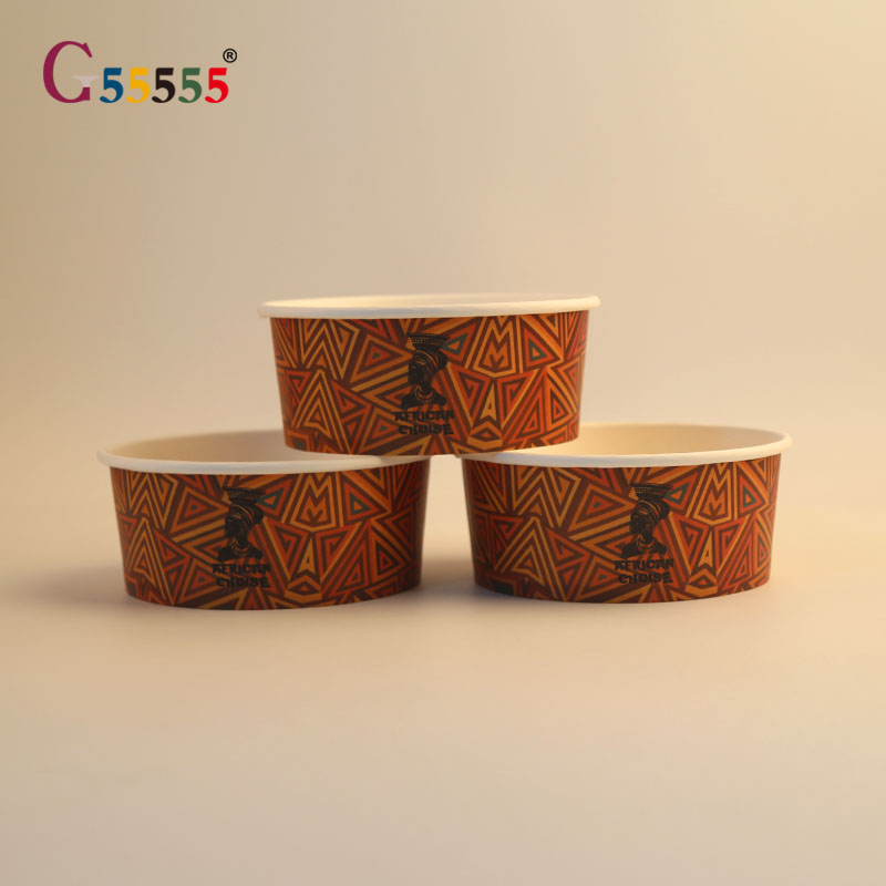 Disposable Kraft Salad Bowl Custom Logo Waterproof Recycled Material Biodegradable Food Grade For Fast Food Packaging Aluminum