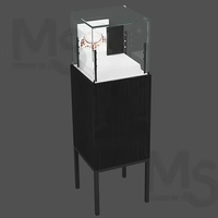M & S Armoire haute vitrine en verre pour cosmétiques et bijoux Kiosque de gros personnalisé avec éclairage LED
