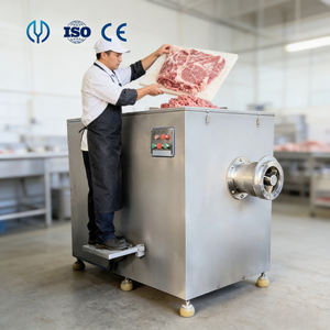 Machine à hacher la viande congelée industrielle automatique, broyeur de blocs de viande congelée, hachoir à saucisses de poisson, équipement de transformation de la viande - Product Image 1